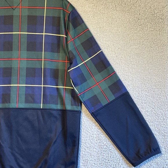 Tommy Hilfiger Plaid Full Zip Track Jacket Men's Size Large Navy Green Red - Picture 16 of 16